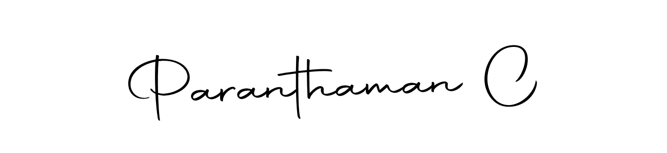 Design your own signature with our free online signature maker. With this signature software, you can create a handwritten (Autography-DOLnW) signature for name Paranthaman C. Paranthaman C signature style 10 images and pictures png