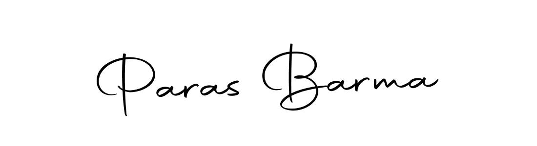 How to make Paras Barma name signature. Use Autography-DOLnW style for creating short signs online. This is the latest handwritten sign. Paras Barma signature style 10 images and pictures png