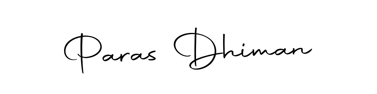 How to make Paras Dhiman signature? Autography-DOLnW is a professional autograph style. Create handwritten signature for Paras Dhiman name. Paras Dhiman signature style 10 images and pictures png