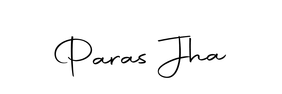 You should practise on your own different ways (Autography-DOLnW) to write your name (Paras Jha) in signature. don't let someone else do it for you. Paras Jha signature style 10 images and pictures png