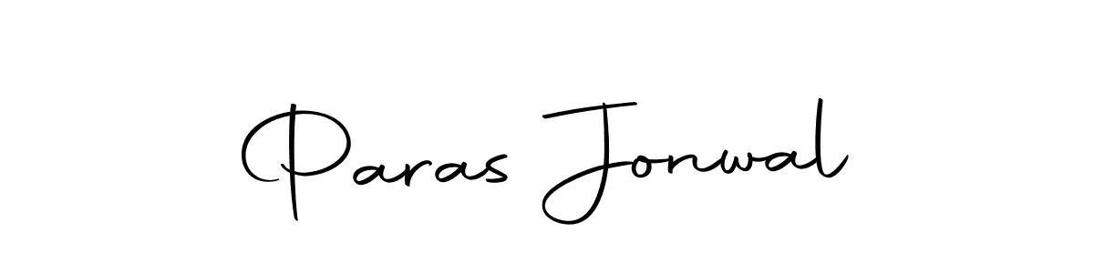 Use a signature maker to create a handwritten signature online. With this signature software, you can design (Autography-DOLnW) your own signature for name Paras Jonwal. Paras Jonwal signature style 10 images and pictures png
