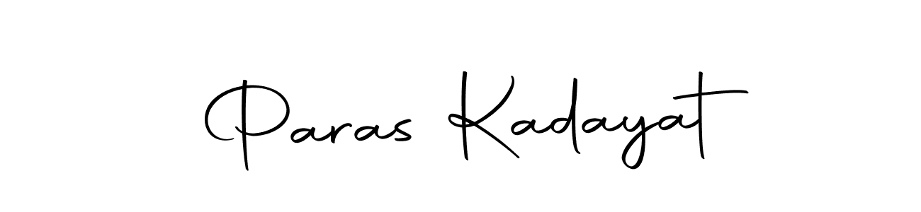 Create a beautiful signature design for name Paras Kadayat. With this signature (Autography-DOLnW) fonts, you can make a handwritten signature for free. Paras Kadayat signature style 10 images and pictures png