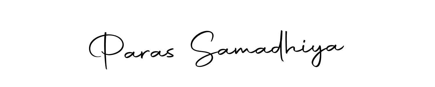 Design your own signature with our free online signature maker. With this signature software, you can create a handwritten (Autography-DOLnW) signature for name Paras Samadhiya. Paras Samadhiya signature style 10 images and pictures png