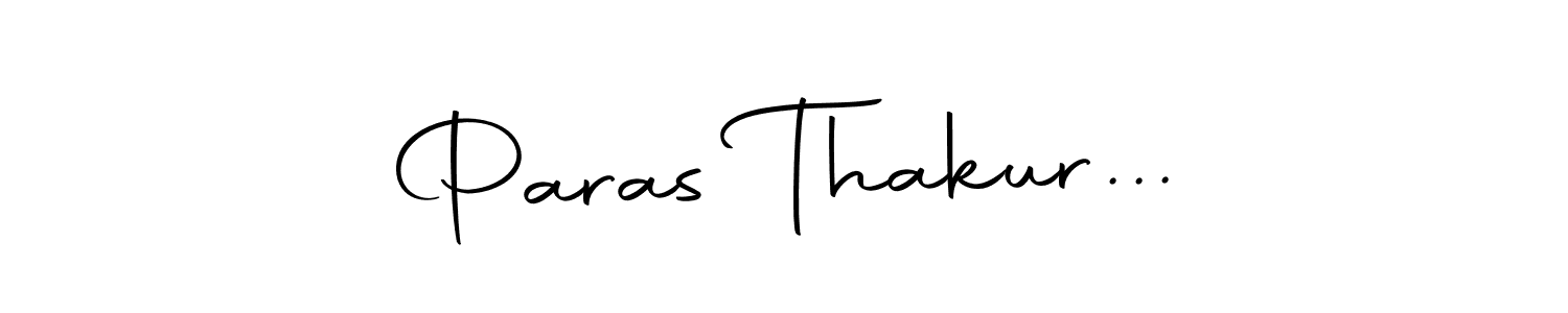 Use a signature maker to create a handwritten signature online. With this signature software, you can design (Autography-DOLnW) your own signature for name Paras Thakur.... Paras Thakur... signature style 10 images and pictures png