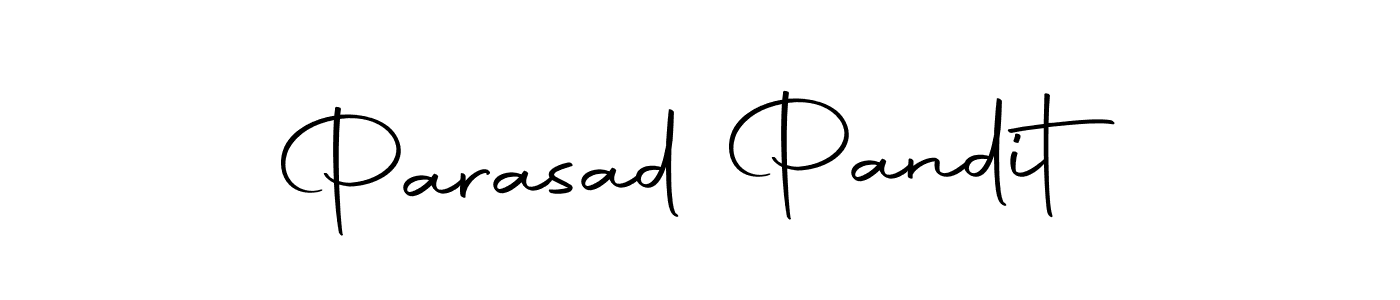 Create a beautiful signature design for name Parasad Pandit. With this signature (Autography-DOLnW) fonts, you can make a handwritten signature for free. Parasad Pandit signature style 10 images and pictures png