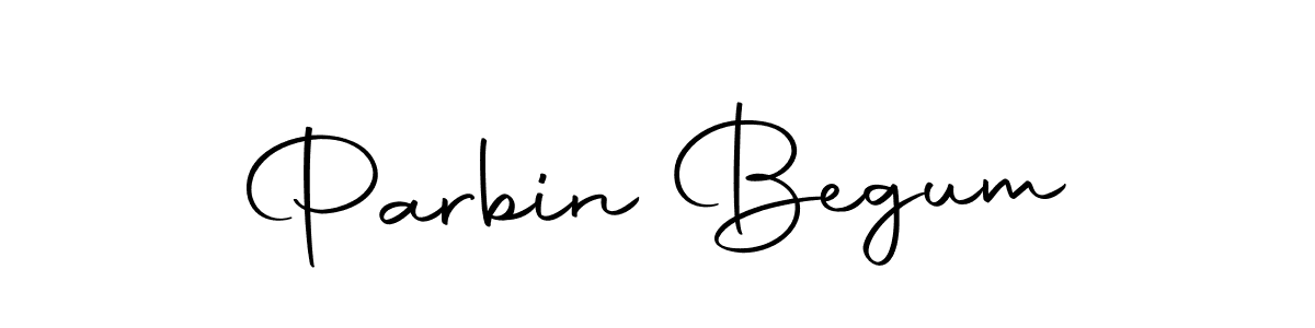 Create a beautiful signature design for name Parbin Begum. With this signature (Autography-DOLnW) fonts, you can make a handwritten signature for free. Parbin Begum signature style 10 images and pictures png