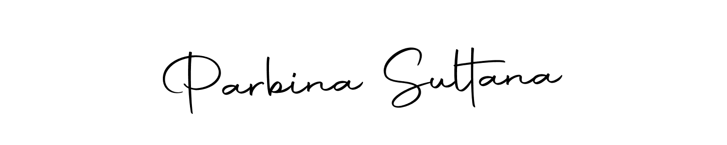 How to make Parbina Sultana name signature. Use Autography-DOLnW style for creating short signs online. This is the latest handwritten sign. Parbina Sultana signature style 10 images and pictures png