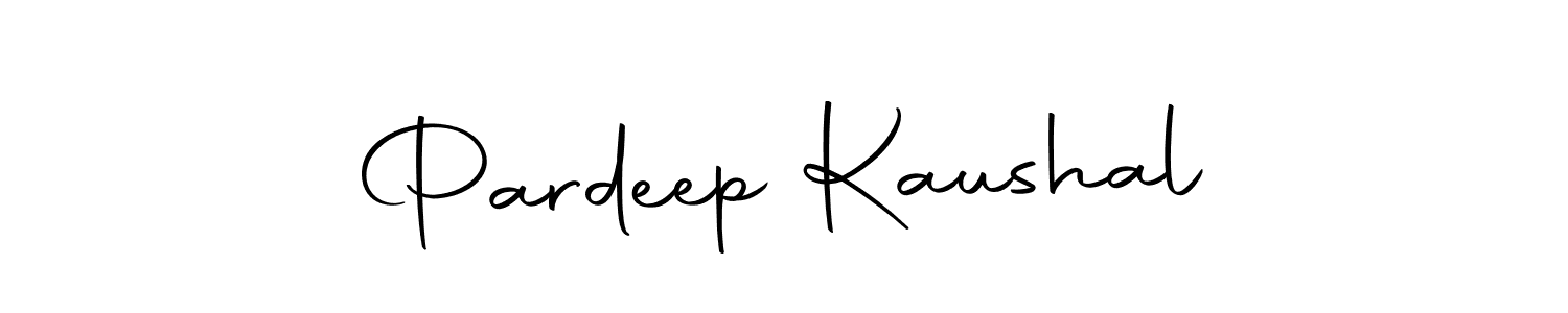 How to make Pardeep Kaushal name signature. Use Autography-DOLnW style for creating short signs online. This is the latest handwritten sign. Pardeep Kaushal signature style 10 images and pictures png