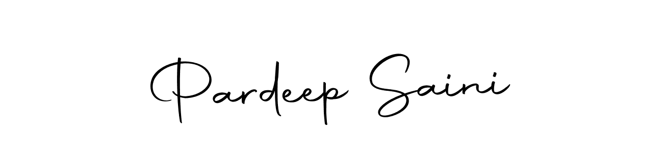 Make a beautiful signature design for name Pardeep Saini. With this signature (Autography-DOLnW) style, you can create a handwritten signature for free. Pardeep Saini signature style 10 images and pictures png