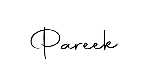 Design your own signature with our free online signature maker. With this signature software, you can create a handwritten (Autography-DOLnW) signature for name Pareek. Pareek signature style 10 images and pictures png