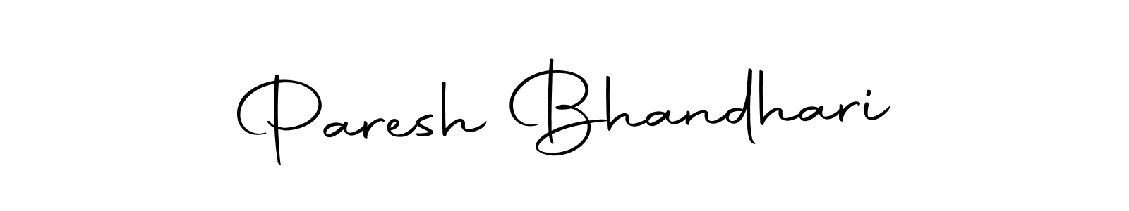 Make a short Paresh Bhandhari signature style. Manage your documents anywhere anytime using Autography-DOLnW. Create and add eSignatures, submit forms, share and send files easily. Paresh Bhandhari signature style 10 images and pictures png