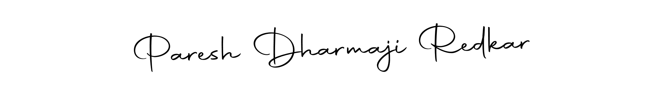 Create a beautiful signature design for name Paresh Dharmaji Redkar. With this signature (Autography-DOLnW) fonts, you can make a handwritten signature for free. Paresh Dharmaji Redkar signature style 10 images and pictures png