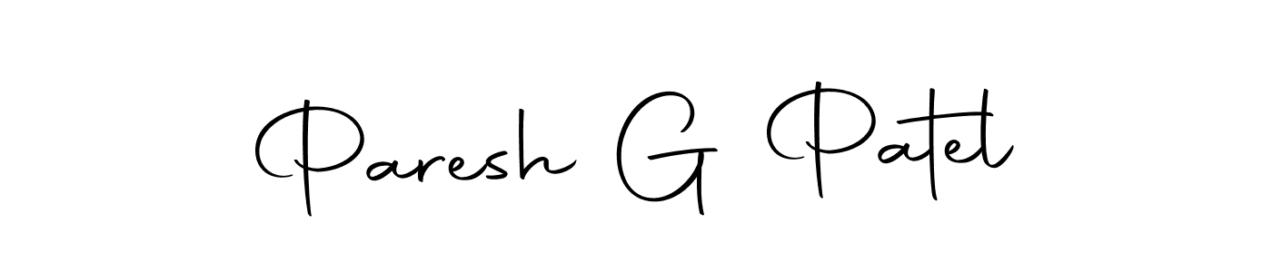 Design your own signature with our free online signature maker. With this signature software, you can create a handwritten (Autography-DOLnW) signature for name Paresh G Patel. Paresh G Patel signature style 10 images and pictures png