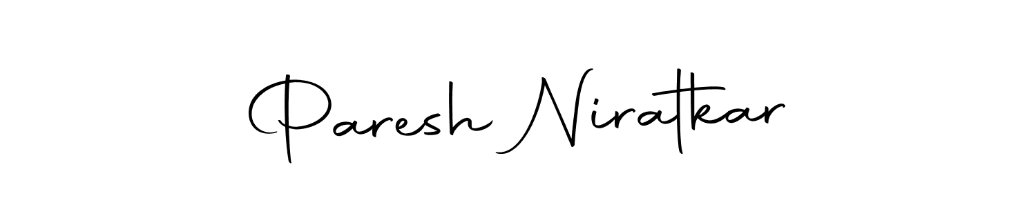 How to make Paresh Niratkar signature? Autography-DOLnW is a professional autograph style. Create handwritten signature for Paresh Niratkar name. Paresh Niratkar signature style 10 images and pictures png