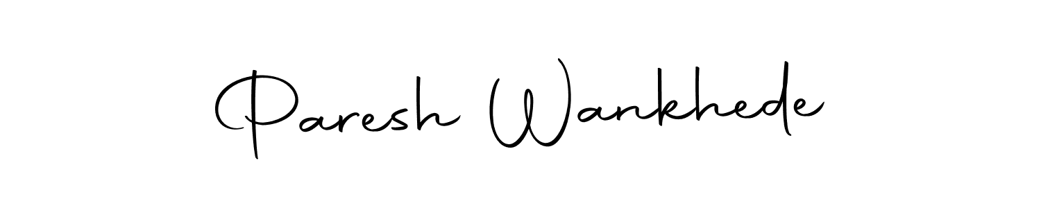 The best way (Autography-DOLnW) to make a short signature is to pick only two or three words in your name. The name Paresh Wankhede include a total of six letters. For converting this name. Paresh Wankhede signature style 10 images and pictures png