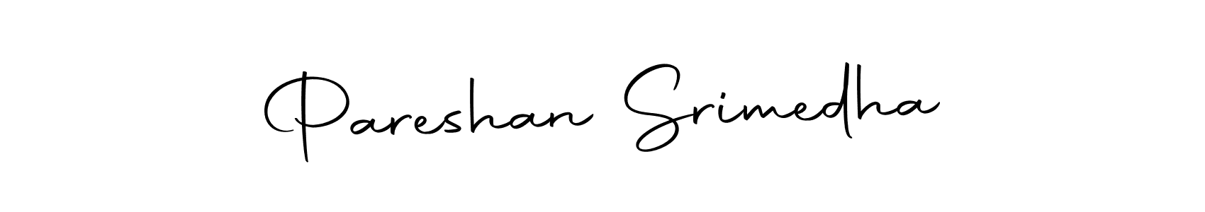 The best way (Autography-DOLnW) to make a short signature is to pick only two or three words in your name. The name Pareshan Srimedha include a total of six letters. For converting this name. Pareshan Srimedha signature style 10 images and pictures png
