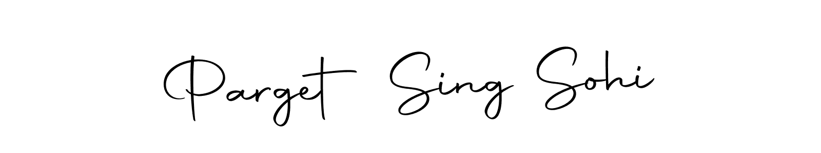 Design your own signature with our free online signature maker. With this signature software, you can create a handwritten (Autography-DOLnW) signature for name Parget Sing Sohi. Parget Sing Sohi signature style 10 images and pictures png