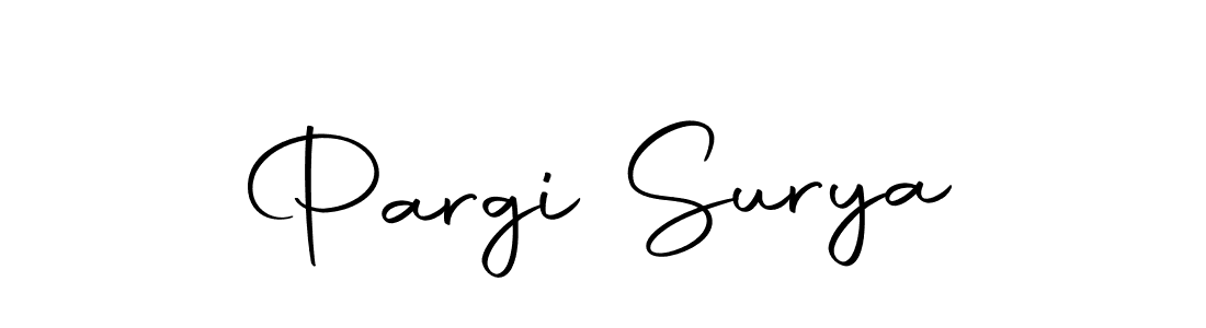 Create a beautiful signature design for name Pargi Surya. With this signature (Autography-DOLnW) fonts, you can make a handwritten signature for free. Pargi Surya signature style 10 images and pictures png