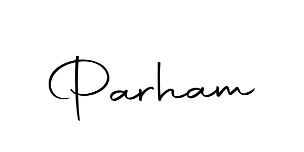 How to make Parham name signature. Use Autography-DOLnW style for creating short signs online. This is the latest handwritten sign. Parham signature style 10 images and pictures png