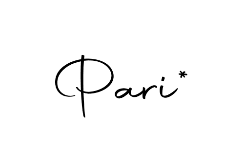 Use a signature maker to create a handwritten signature online. With this signature software, you can design (Autography-DOLnW) your own signature for name Pari*. Pari* signature style 10 images and pictures png