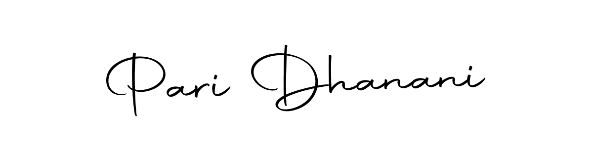 The best way (Autography-DOLnW) to make a short signature is to pick only two or three words in your name. The name Pari Dhanani include a total of six letters. For converting this name. Pari Dhanani signature style 10 images and pictures png