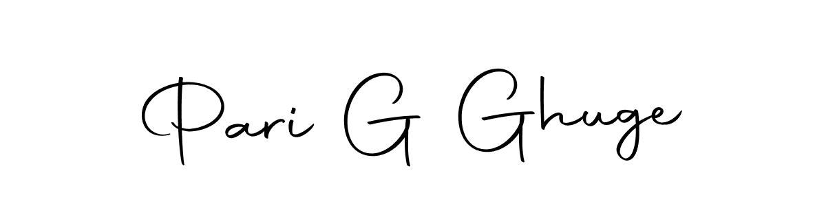 It looks lik you need a new signature style for name Pari G Ghuge. Design unique handwritten (Autography-DOLnW) signature with our free signature maker in just a few clicks. Pari G Ghuge signature style 10 images and pictures png