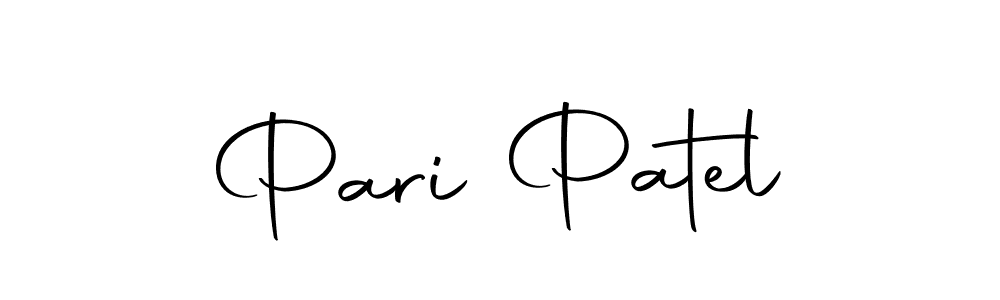 The best way (Autography-DOLnW) to make a short signature is to pick only two or three words in your name. The name Pari Patel include a total of six letters. For converting this name. Pari Patel signature style 10 images and pictures png