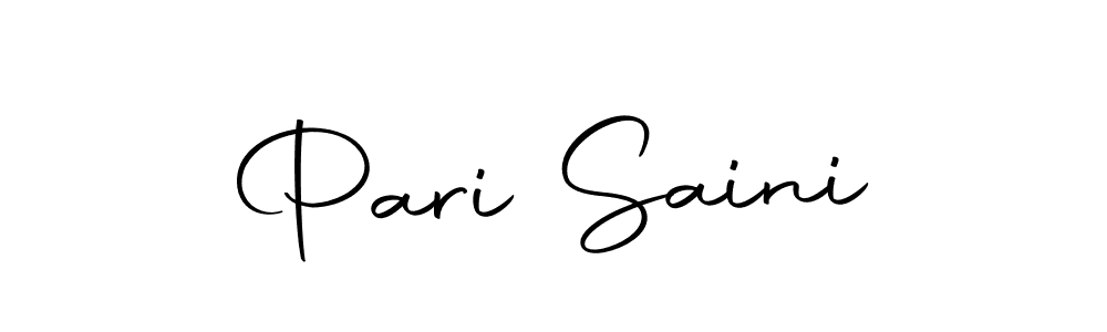 Pari Saini stylish signature style. Best Handwritten Sign (Autography-DOLnW) for my name. Handwritten Signature Collection Ideas for my name Pari Saini. Pari Saini signature style 10 images and pictures png