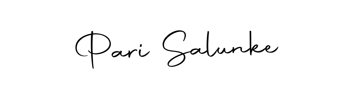 The best way (Autography-DOLnW) to make a short signature is to pick only two or three words in your name. The name Pari Salunke include a total of six letters. For converting this name. Pari Salunke signature style 10 images and pictures png