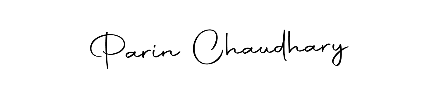 Make a beautiful signature design for name Parin Chaudhary. With this signature (Autography-DOLnW) style, you can create a handwritten signature for free. Parin Chaudhary signature style 10 images and pictures png