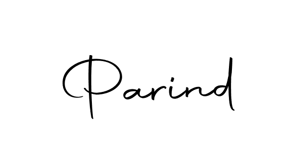 Design your own signature with our free online signature maker. With this signature software, you can create a handwritten (Autography-DOLnW) signature for name Parind. Parind signature style 10 images and pictures png