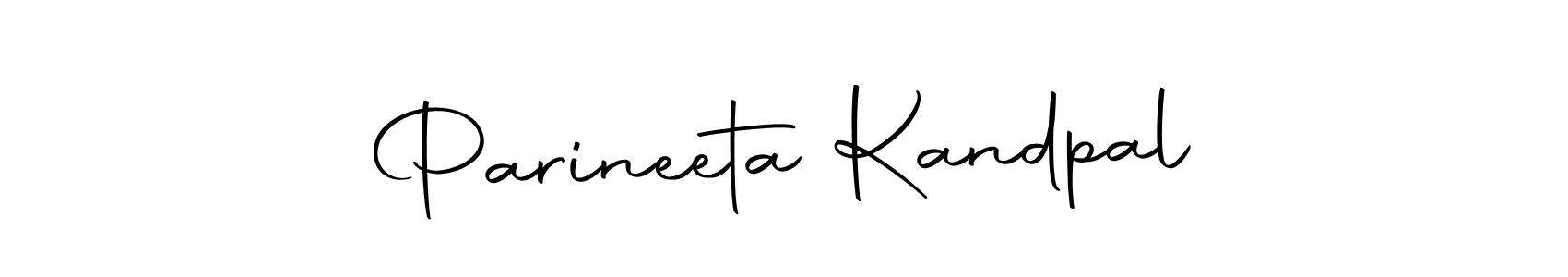 Design your own signature with our free online signature maker. With this signature software, you can create a handwritten (Autography-DOLnW) signature for name Parineeta Kandpal. Parineeta Kandpal signature style 10 images and pictures png