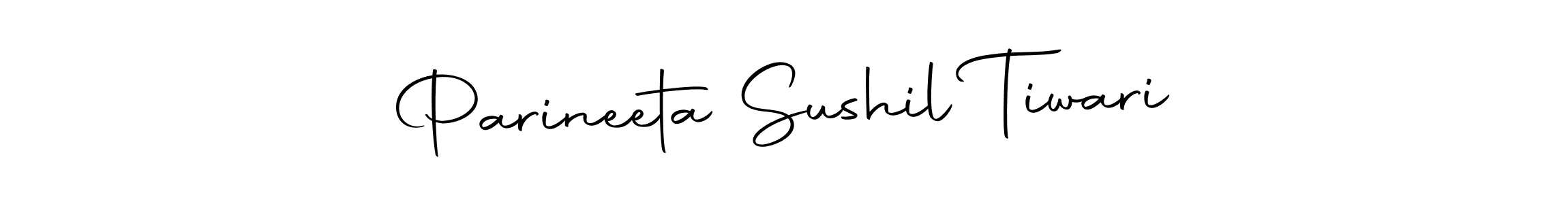 Make a short Parineeta Sushil Tiwari signature style. Manage your documents anywhere anytime using Autography-DOLnW. Create and add eSignatures, submit forms, share and send files easily. Parineeta Sushil Tiwari signature style 10 images and pictures png