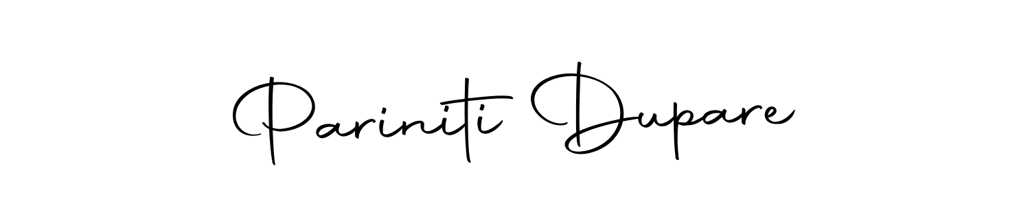 Make a beautiful signature design for name Pariniti Dupare. Use this online signature maker to create a handwritten signature for free. Pariniti Dupare signature style 10 images and pictures png