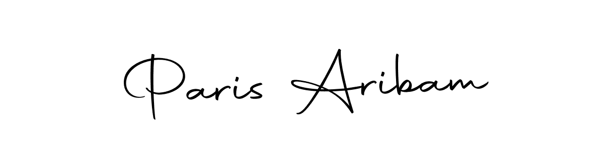 Paris Aribam stylish signature style. Best Handwritten Sign (Autography-DOLnW) for my name. Handwritten Signature Collection Ideas for my name Paris Aribam. Paris Aribam signature style 10 images and pictures png