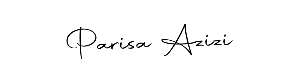Create a beautiful signature design for name Parisa Azizi. With this signature (Autography-DOLnW) fonts, you can make a handwritten signature for free. Parisa Azizi signature style 10 images and pictures png