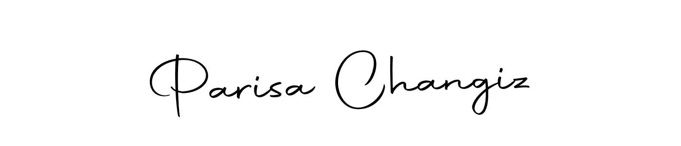 How to make Parisa Changiz name signature. Use Autography-DOLnW style for creating short signs online. This is the latest handwritten sign. Parisa Changiz signature style 10 images and pictures png