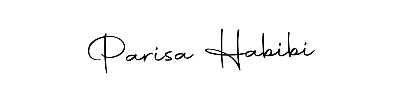 if you are searching for the best signature style for your name Parisa Habibi. so please give up your signature search. here we have designed multiple signature styles  using Autography-DOLnW. Parisa Habibi signature style 10 images and pictures png