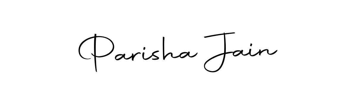 How to make Parisha Jain name signature. Use Autography-DOLnW style for creating short signs online. This is the latest handwritten sign. Parisha Jain signature style 10 images and pictures png