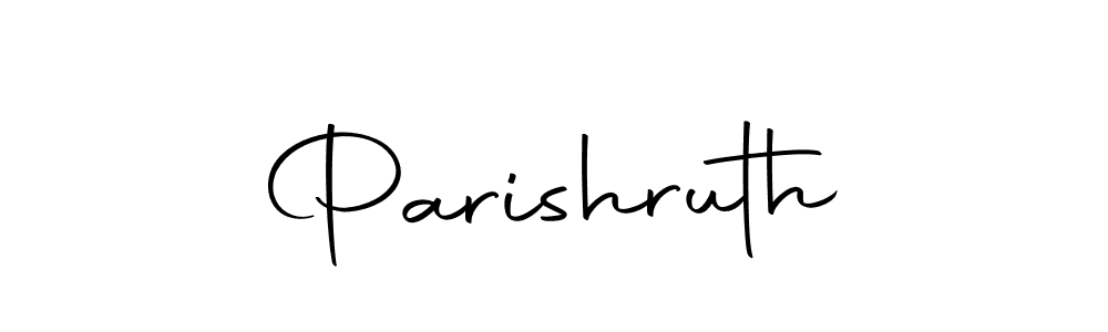 Design your own signature with our free online signature maker. With this signature software, you can create a handwritten (Autography-DOLnW) signature for name Parishruth. Parishruth signature style 10 images and pictures png