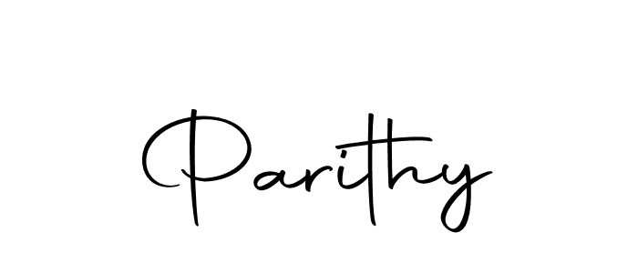 Use a signature maker to create a handwritten signature online. With this signature software, you can design (Autography-DOLnW) your own signature for name Parithy. Parithy signature style 10 images and pictures png