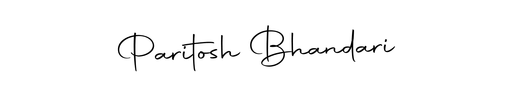 The best way (Autography-DOLnW) to make a short signature is to pick only two or three words in your name. The name Paritosh Bhandari include a total of six letters. For converting this name. Paritosh Bhandari signature style 10 images and pictures png