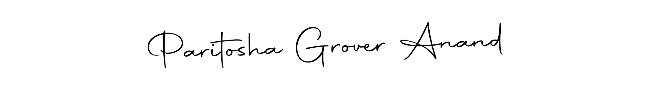 You should practise on your own different ways (Autography-DOLnW) to write your name (Paritosha Grover Anand) in signature. don't let someone else do it for you. Paritosha Grover Anand signature style 10 images and pictures png