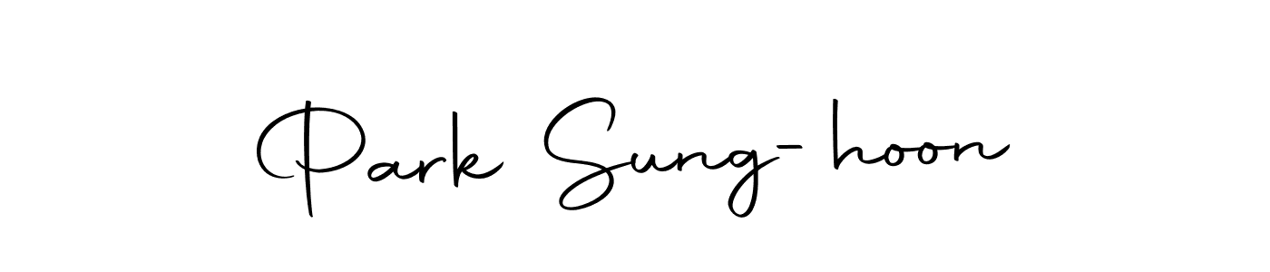 You should practise on your own different ways (Autography-DOLnW) to write your name (Park Sung-hoon) in signature. don't let someone else do it for you. Park Sung-hoon signature style 10 images and pictures png