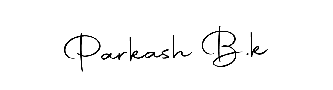 Design your own signature with our free online signature maker. With this signature software, you can create a handwritten (Autography-DOLnW) signature for name Parkash B.k. Parkash B.k signature style 10 images and pictures png