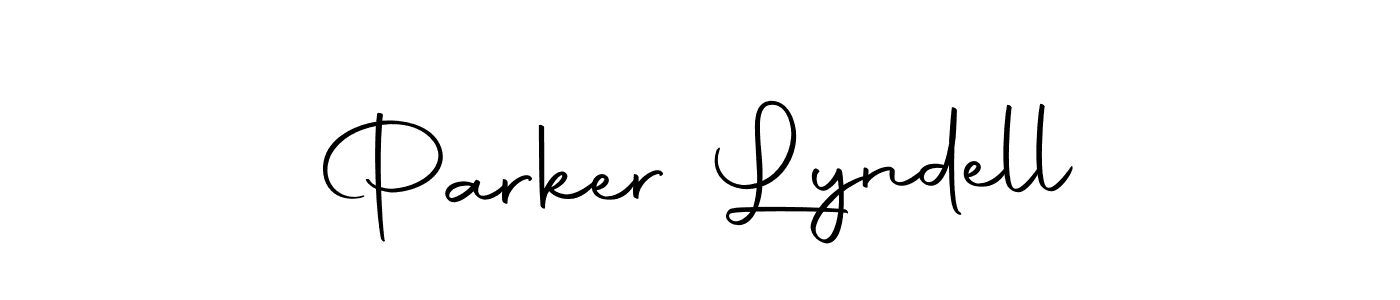 How to make Parker Lyndell name signature. Use Autography-DOLnW style for creating short signs online. This is the latest handwritten sign. Parker Lyndell signature style 10 images and pictures png