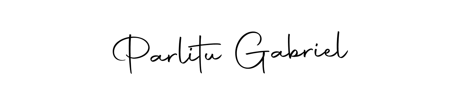 How to make Parlitu Gabriel signature? Autography-DOLnW is a professional autograph style. Create handwritten signature for Parlitu Gabriel name. Parlitu Gabriel signature style 10 images and pictures png