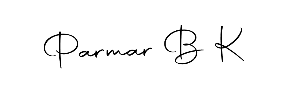 Create a beautiful signature design for name Parmar B K. With this signature (Autography-DOLnW) fonts, you can make a handwritten signature for free. Parmar B K signature style 10 images and pictures png