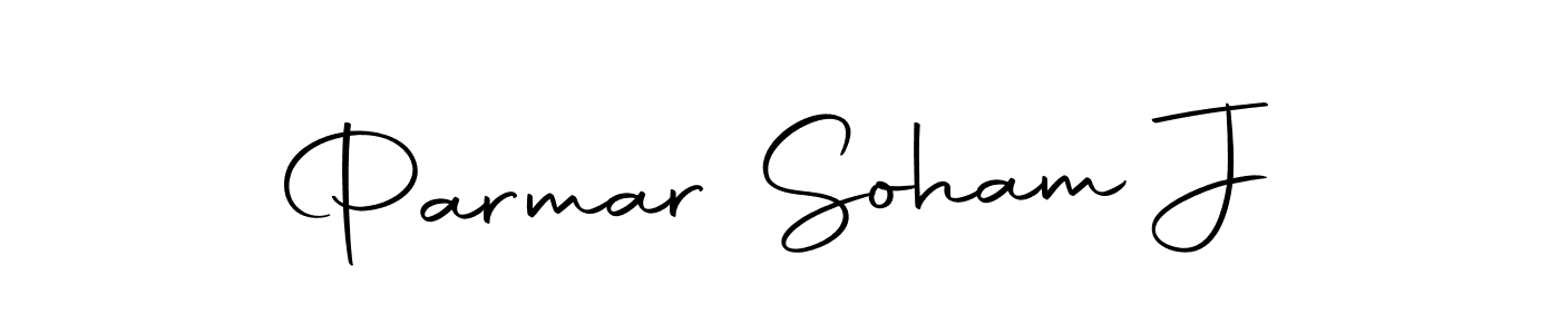 Design your own signature with our free online signature maker. With this signature software, you can create a handwritten (Autography-DOLnW) signature for name Parmar Soham J. Parmar Soham J signature style 10 images and pictures png