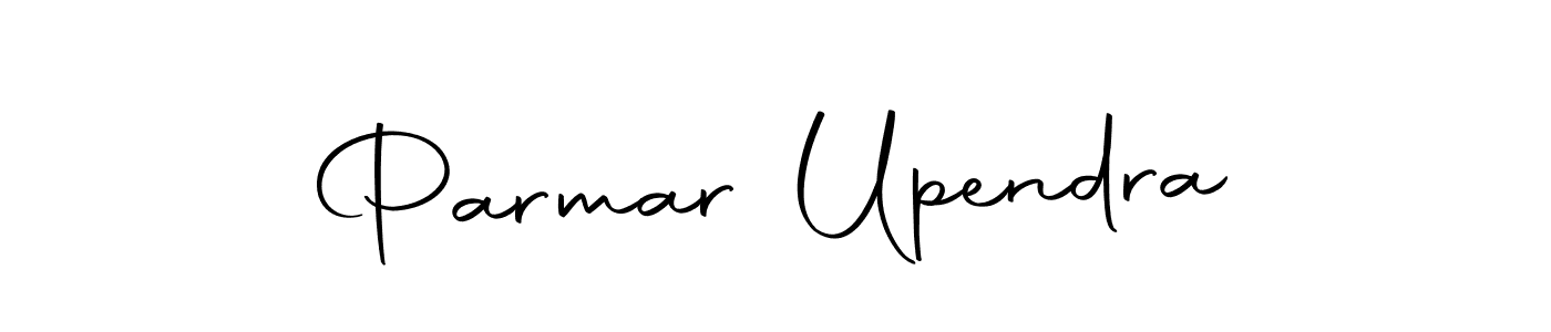 How to make Parmar Upendra name signature. Use Autography-DOLnW style for creating short signs online. This is the latest handwritten sign. Parmar Upendra signature style 10 images and pictures png